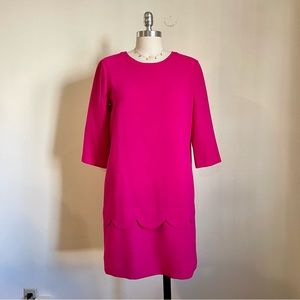 Kate Spade Pink Scallop Shift Dress